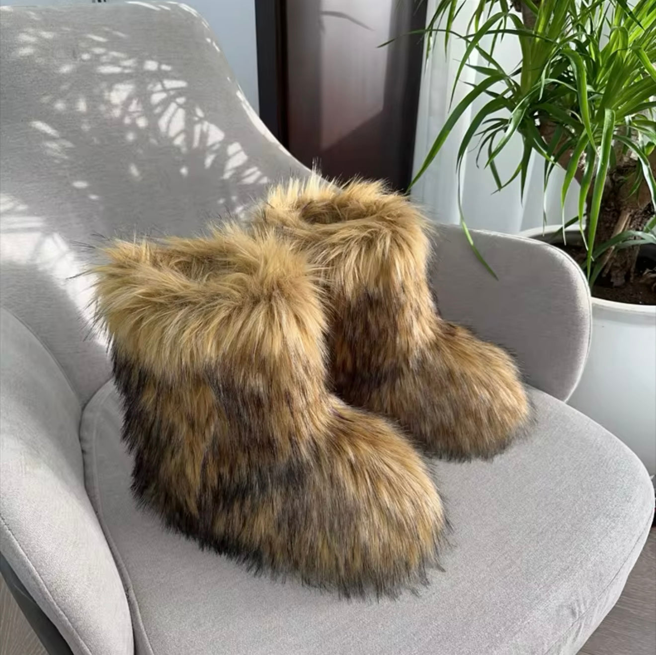 Fur boots