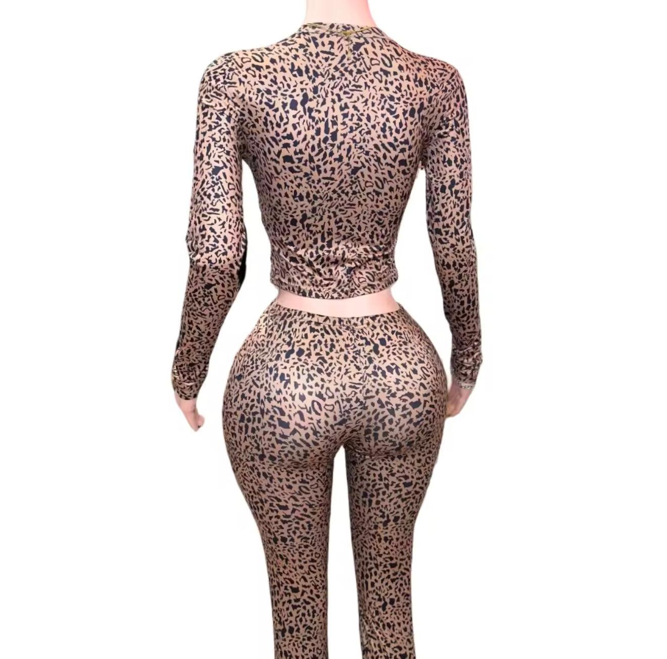 Cheetah print 2 piece set