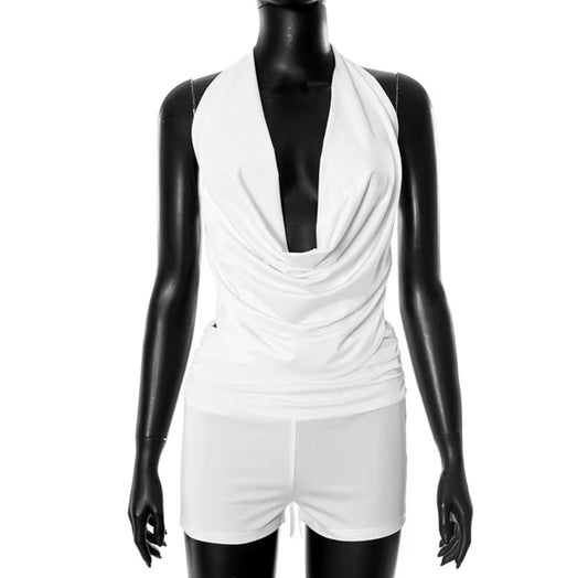 Halter top and shorts set